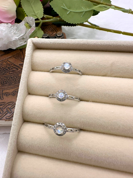 Anello Labradorite Bianca - argento 925