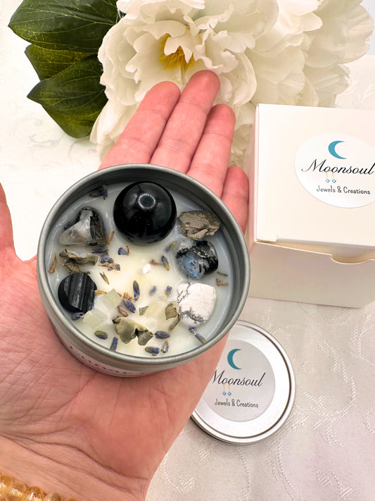 Candela "Rituale di Allontanamento" - Luna Piena / Calante