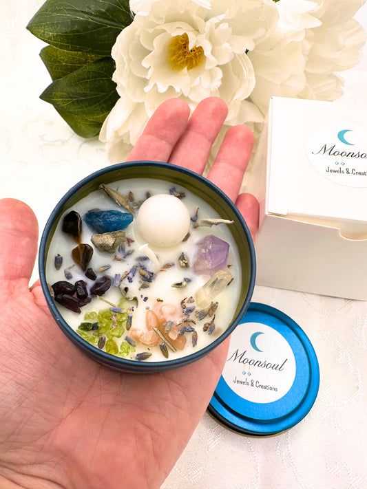 Candela "Rituale di Semina dei Desideri" - Luna Nuova