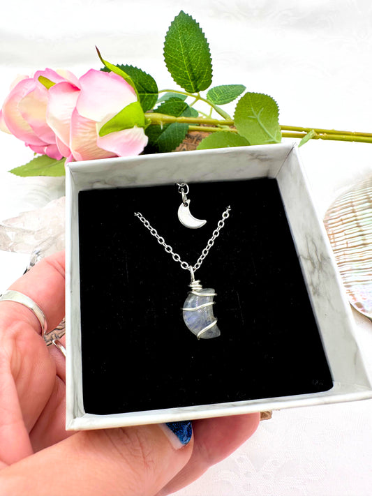 Collana Luna in Labradorite (variante A)