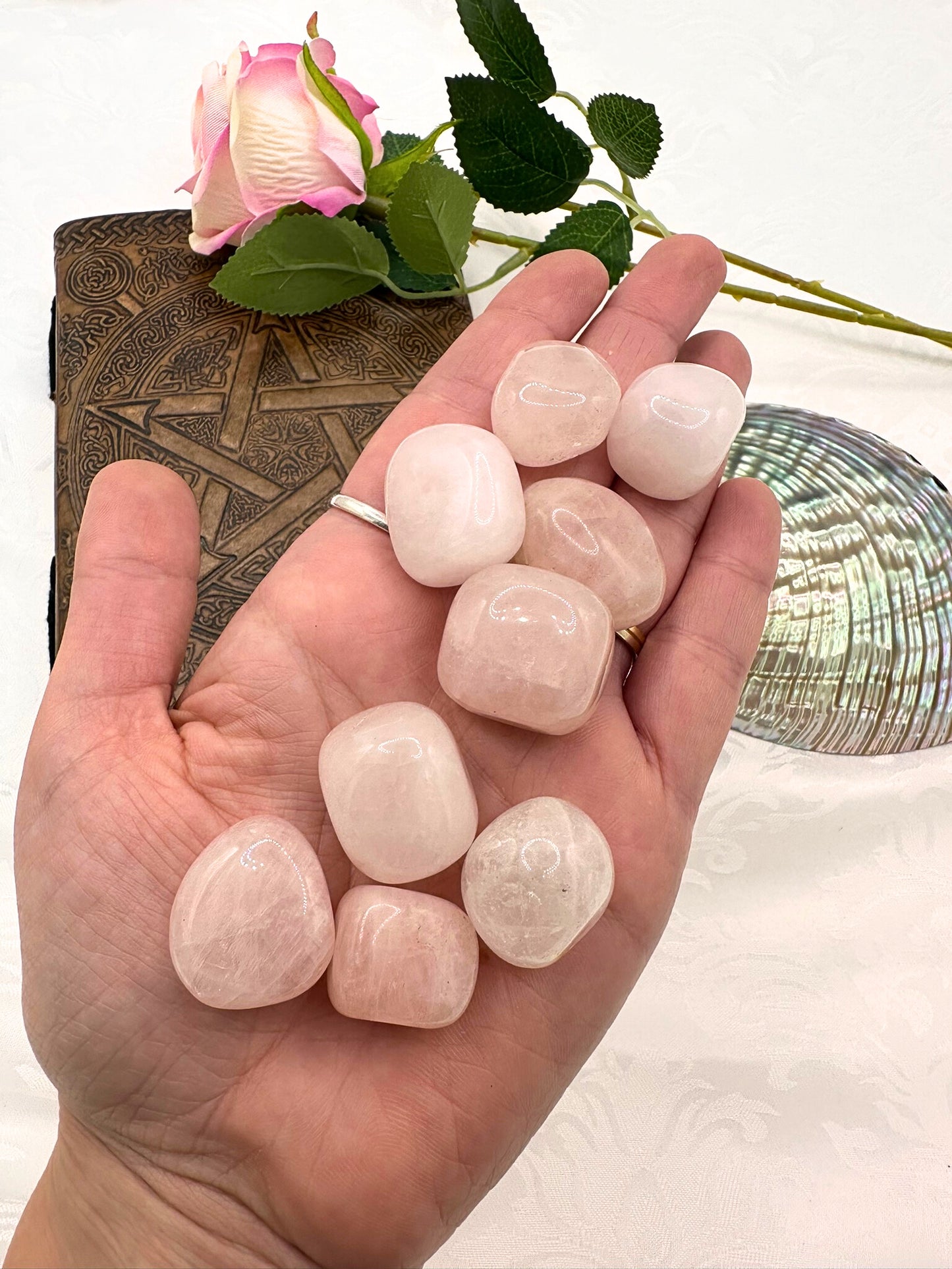 Quarzo Rosa Burattato